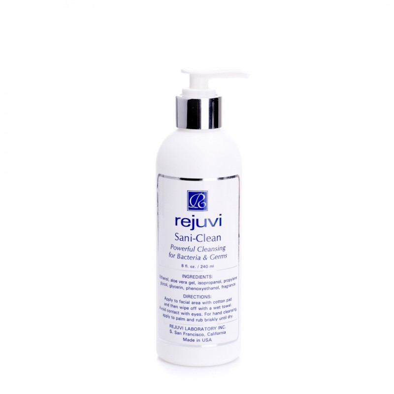 Rejuvi - Sani-Clean Дезинфекциращ гел за ръце и лице с Алое вера 240ml