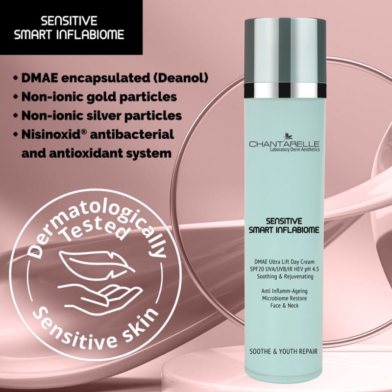 Sensitive Smart Inflabiome Ултра лифтинг дневен крем с DMAE pH 4.5 SPF20+