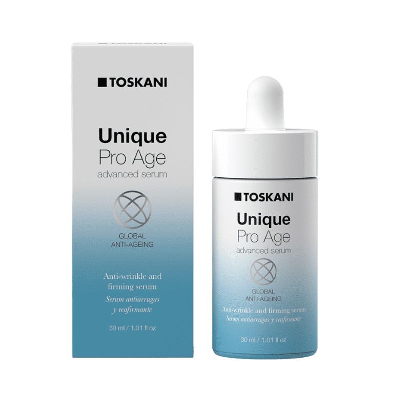 TOSKANI Pro Age Unique Глобален серум против стареене за лице и шия 30ml