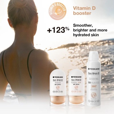 TOSKANI Sun Shield-D Body and Face Spray SPF 50+ Спрей за лице и тяло с вит. D 200ml