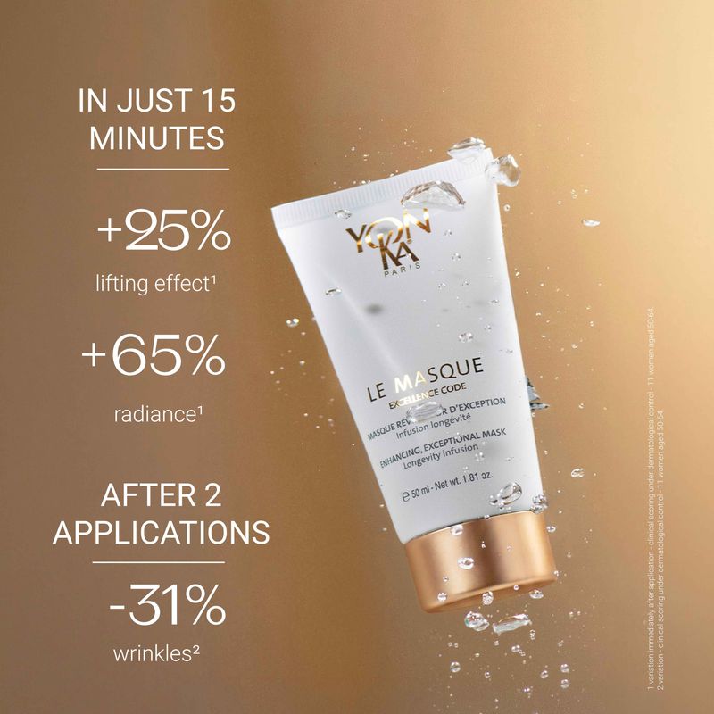 Yon-Ka - THE CONTOUR Excellence Code Изключителна озаряваща и регенерираща маска, Longevity инфузия 50 ml