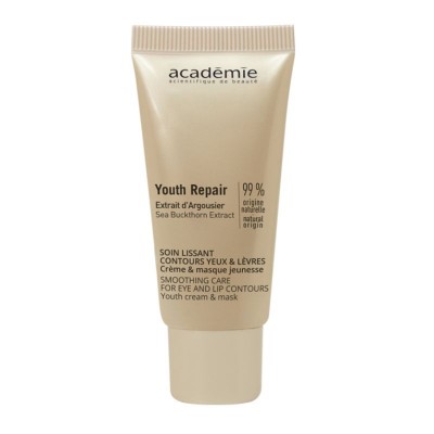 Academie Beaute - Златна анти-ейдж крем-маска очи и устни с екстракт облепиха