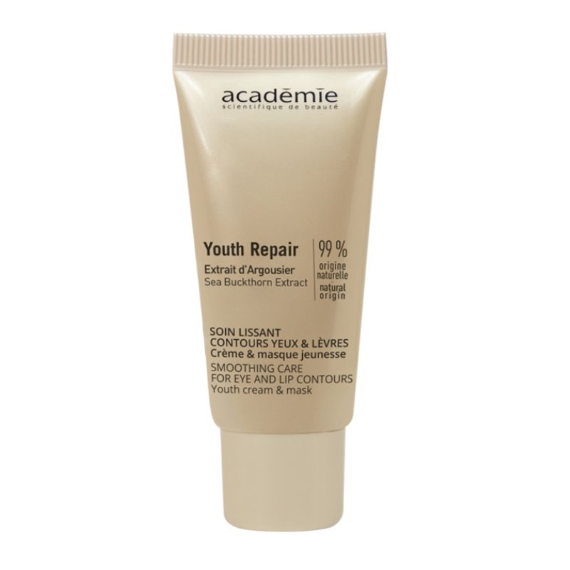 Academie Beaute - Златна анти-ейдж крем-маска очи и устни с екстракт облепиха
