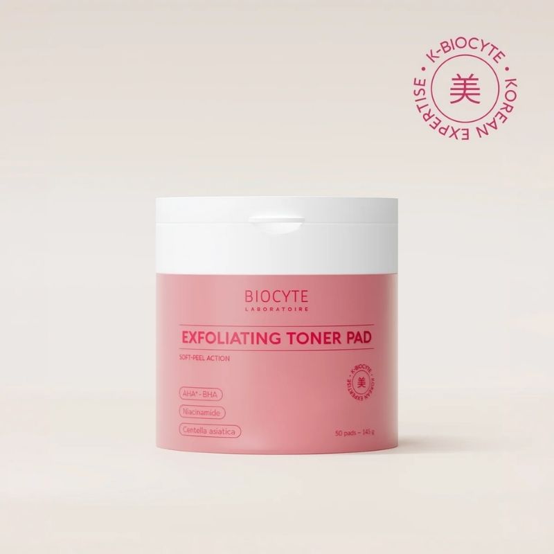 BIOCYTE - Exfoliating toner pad Ексфолиращи и тонизиращи пaмучни тампони 50 бр.