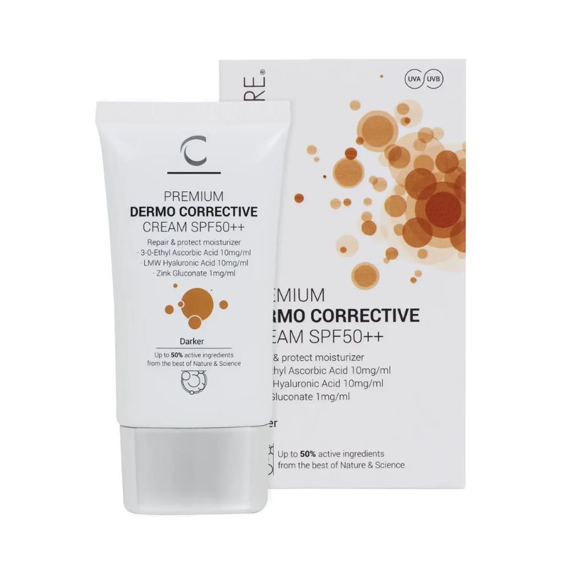CLINICCARE Dermo Corrective Cream SPF50++ Матиращ слънцезащитен крем (darker)
