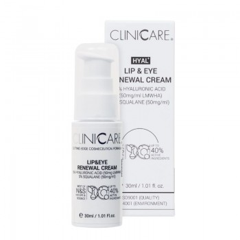 CLINICCARE - Hyal+ Lip & Eye Renewal Cream Крем за очи против бръчки 30ml