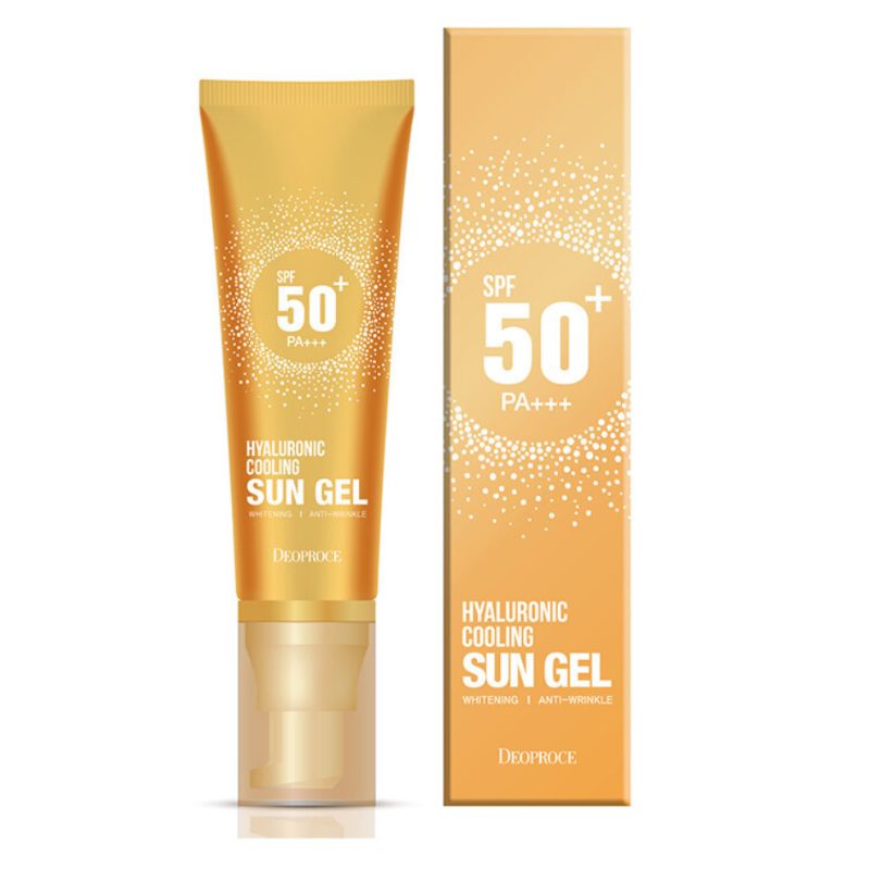 Deoproce Хиалуронов охлаждащ слънцезащитен гел SPF50+ PA+++