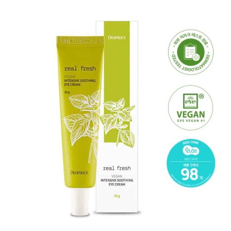 Deoproce Real Fresh Vegan Успокояващ крем за околоочен контур