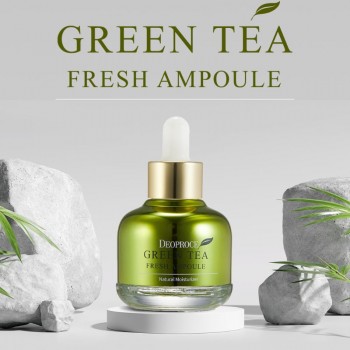 Deoproce Green Tea Fresh Ampoule Серум със зелен чай