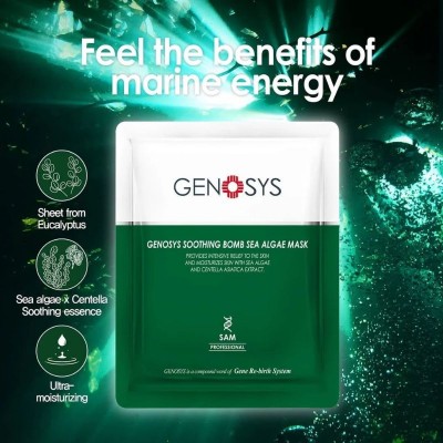 Genosys - Soothing Bomb Sea Algae Mask Успокояваща лист-маска с морски водорасли 1 бр.