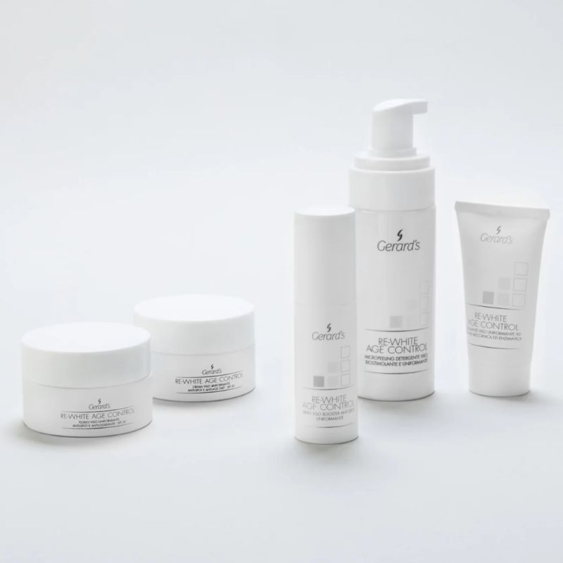 Gerard's RE-WHITE Почистващ биостимулиращ и избелващ мус-пяна микропилинг 160ml