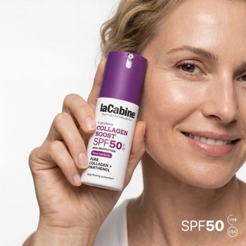 laCabine - Collagen Boost SPF50 Fluid Cream Стягащ слънцезащитен крем-флуид за лице SPF50 с КОЛАГЕН и ПАНТЕНОЛ 30 ml