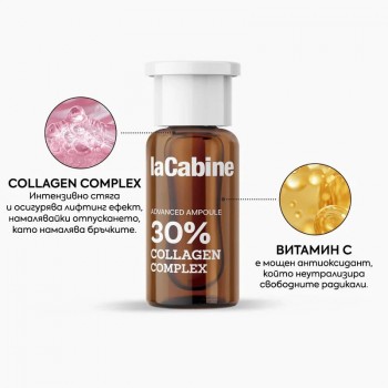laCabine - Collagen Complex Advanced Ampoules Шок ампули стягащ ефект и против бръчки с колаген комплекс 10 х 2 ml