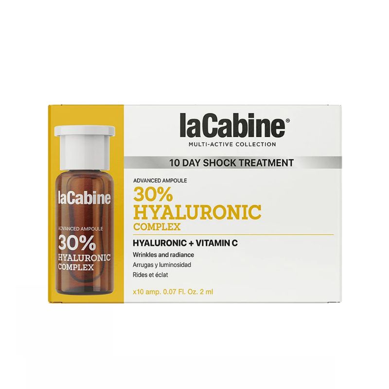 laCabine - 5x Pure Hyaluronic Шок ампули за дълбока хидратация и попълване на бръчки с Хиалуронов комплекс 10 бр. х 2ml