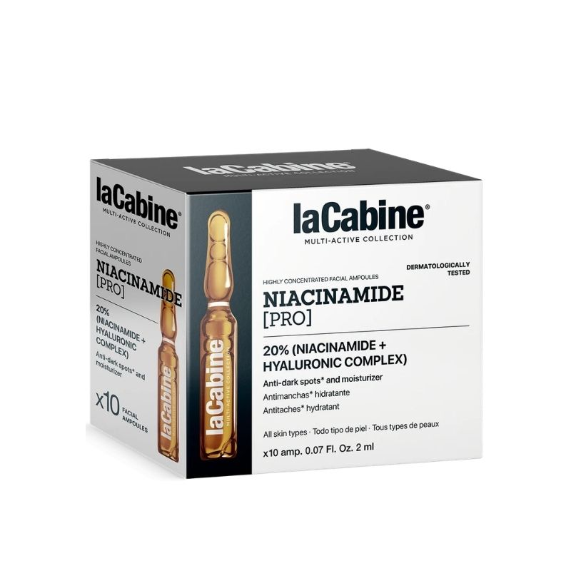 laCabine Niacinamide Pro Facial Ampoules Ампули против пигментни петна с ниацинамид и хиалуронова киселина 10 х 2 ml