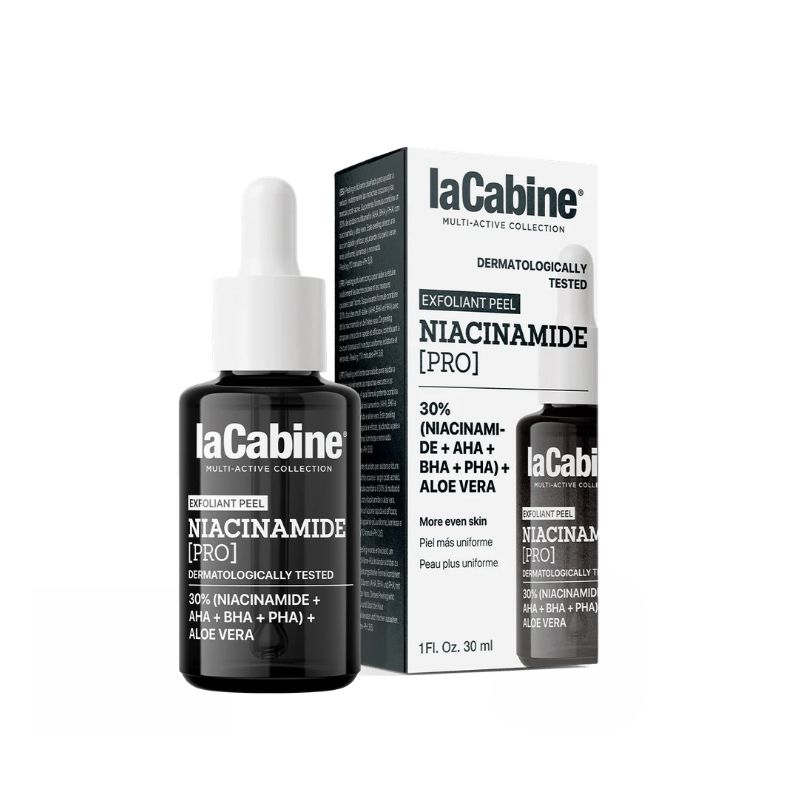 laCabine - NIACINAMIDE [Pro] Peeling Serum Mask Серум-маска за ексфолиращ пилинг ниацинамид и мултикиселини 30 ml