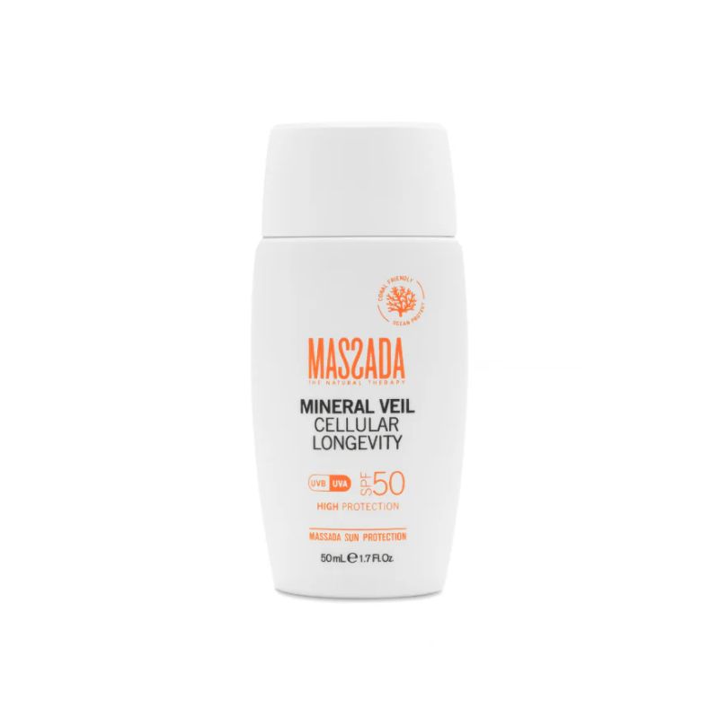 Massada - MINERAL Veil CELLULAR LONGEVITY SPF50 Минерален слънцезащитен крем за лице 50ml