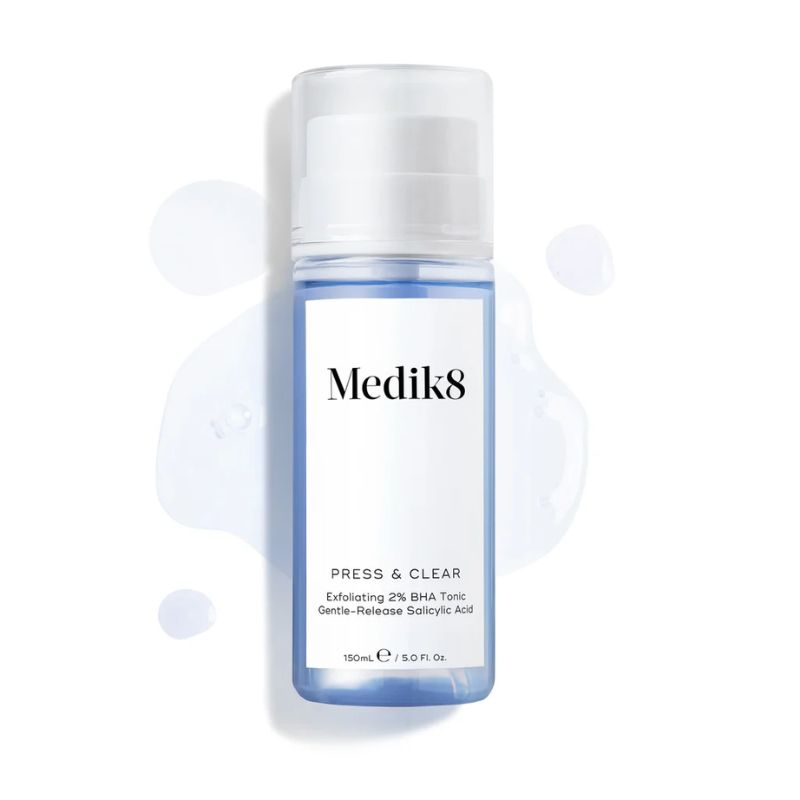 Medik8 - Press & Clear Ексфолиращ тоник против несъвършенства с BHA 150 ml