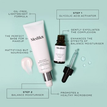 Medik8 - Balance Moisturizer™ & Glycolic Acid Activator™ Хидратиращ и матиращ крем + Активатор 