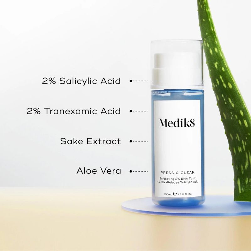 Medik8 - MINI Press & Clear Ексфолиращ тоник против несъвършенства с BHA