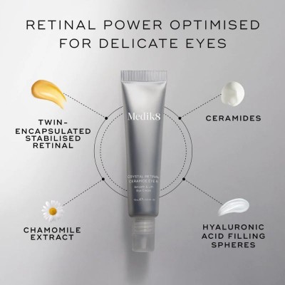 Medik8 - Crystal Retinal® Ceramide Eye 3 Нощен крем за очи с ретиналдехид и серамиди 15 ml