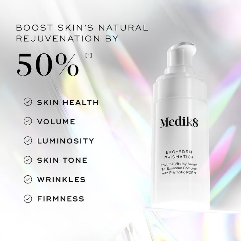 Medik8 - Exo-PDRN Prismatic+ Регенериращ серум с PDRN, ЕКЗОЗОМИ и GF MiniProteinTM 30ml