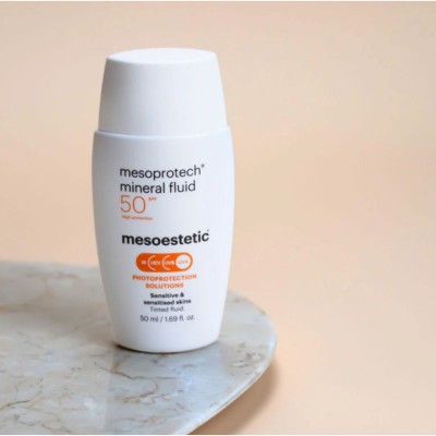 mesoprotech® mineral fluid Слънцезащитен крем за чувствителна кожа SPF50+ 50ml