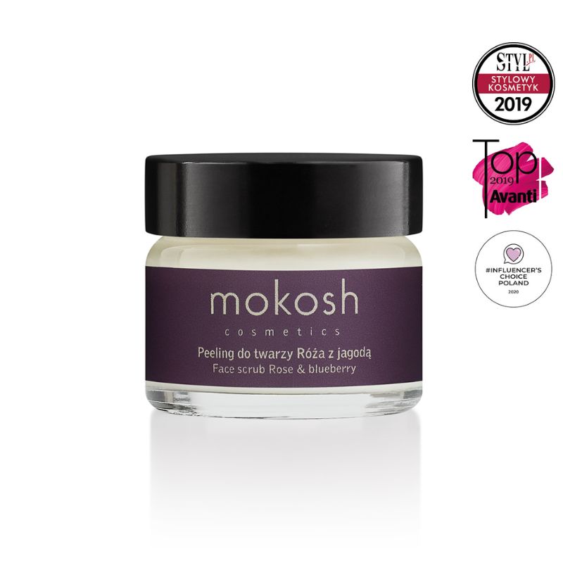 Активен ексфолиант за лице Rose & Blueberry 15ml