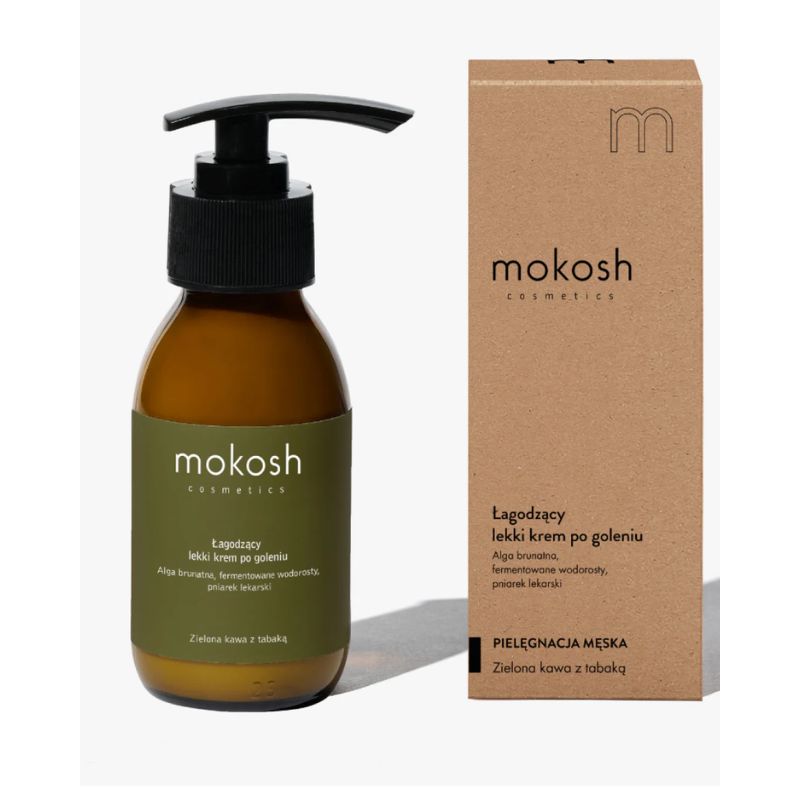 Mokosh Успокояващ крем за след бръснене Зелено кафе с тютюн 90ml