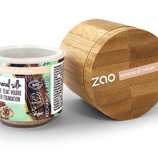 Zao Organic Минерална коприна фон дьо тен 15gr
