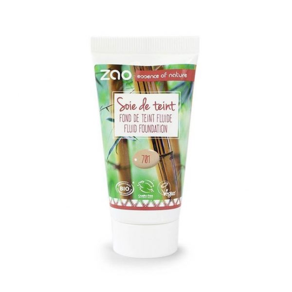 Zao Organic Течен копринен фон дьо тен Пълнител 30ml