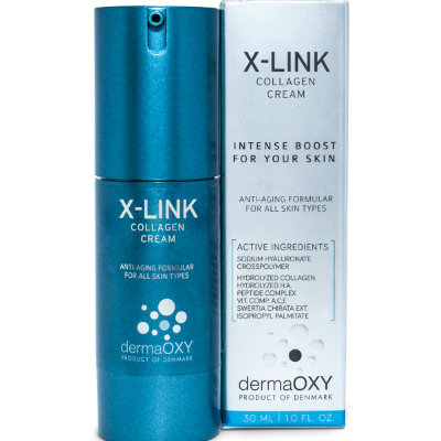 dermaOXY X-LINK Колагенов подмладяващ нощен крем 30ml