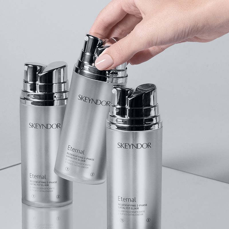 Skeyndor ETERNAL Redensifying 2-Phase Catalyst Elixir Възстановяващ 2-Фазен Еликсир​ с РЕТИНАЛ и ЕКЗОЗОМИ 30 ml