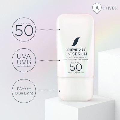 SkinVisibles UV Serum SPF 50 – Ултралек хибриден дневен серум за UV защита SPF 50 35 ml