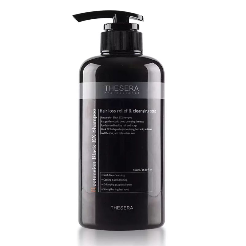 THESERA Rootension Black EX Shampoo Шампоан против косопад 500ml