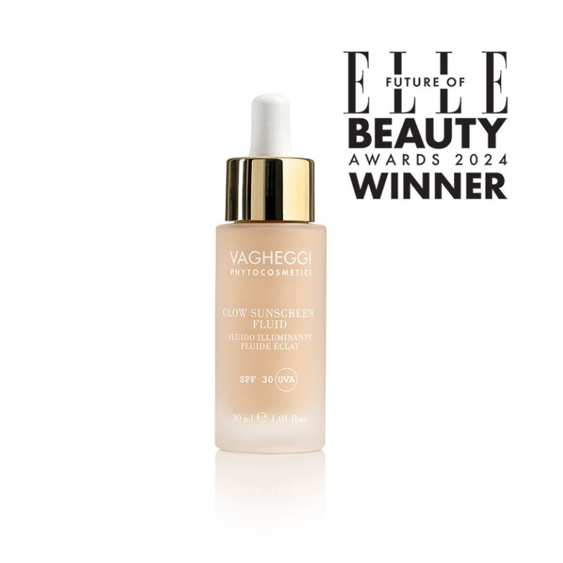 Vagheggi - GLOW SUNSCREEN FLUID SPF30 Слънцезащитен флуид с блясък 30 ml