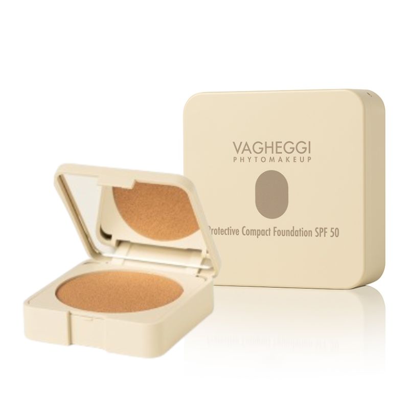 Vagheggi - Protective Compact Foundation SPF50 n.30 „Deep Sunstone“ Защитен компактен фон дьо тен