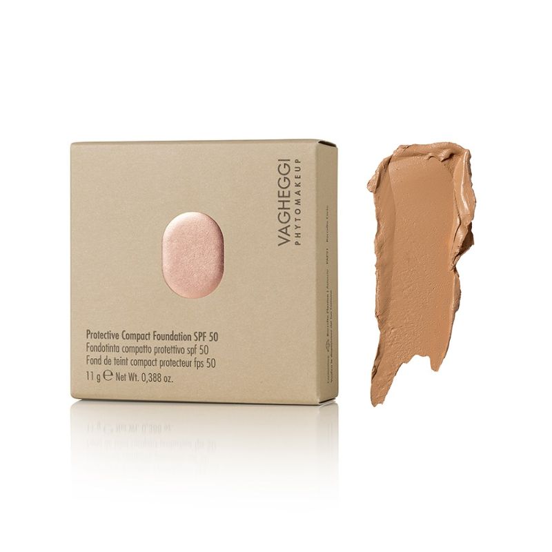 Vagheggi - Protective Compact Foundation SPF50 n.20 „Natural Amber“ Защитен компактен фон дьо тен